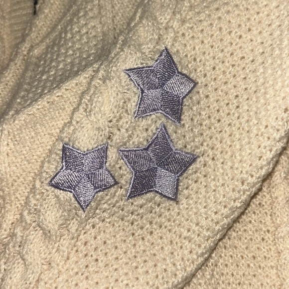 Taylor Swift Folklore Cable Knit Women's Cream Cardigan Sweater. Size Large. - Picture 3 of 5